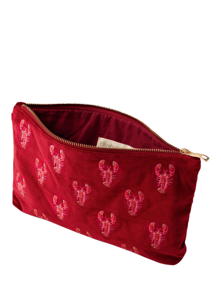 Elizabeth Scarlett Lobster Everday Pouch, Red Multi - view 2, Red Multi