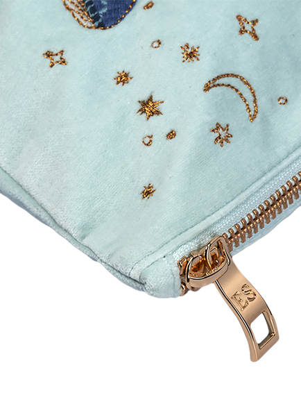 Elizabeth Scarlett Mystical Whale Pouch, Ice Blue - view 2, Ice Blue