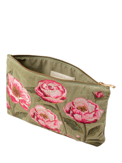 Elizabeth Scarlett Peony Everyday Pouch, Sage - view 2, Sage