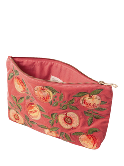 Elizabeth Scarlett Summer Peach Velvet Pouch, Spiced Coral - view 2, Spiced Coral