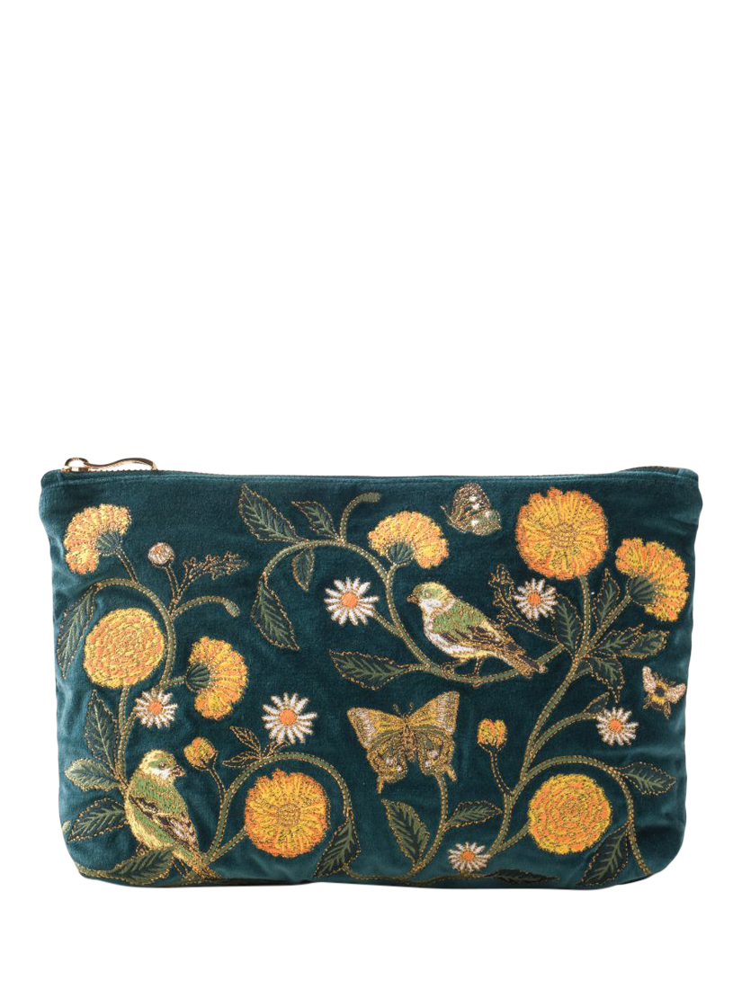 Elizabeth Scarlett Wild Garden Everyday Pouch, Green Multi