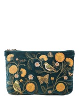 Elizabeth Scarlett Giraffe Palm Pure Organic Cotton Pouch, Yellow