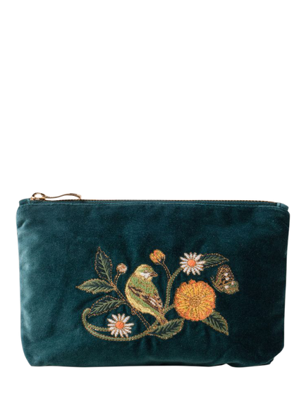 Elizabeth Scarlett Wild Garden Mini Pouch, Green Multi, Green Multi