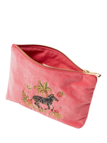 Elizabeth Scarlett Zebra Mini Pouch, Pink - view 2, Pink