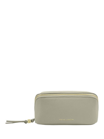 Katie Loxton Fold Out Mirror Makeup Bag, Green Mist, Green Mist