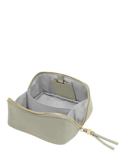 Katie Loxton Fold Out Mirror Makeup Bag, Green Mist - view 2, Green Mist
