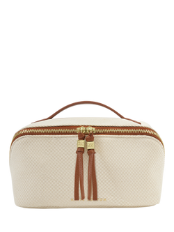 Katie Loxton Soho Canvas Wash Bag, Canvas, Canvas