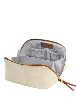 Katie Loxton Soho Canvas Wash Bag, Canvas - view 2, Canvas