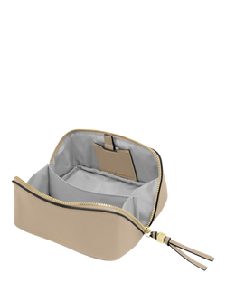 Katie Loxton Fold Out Mirror Makeup Bag, Light Taupe - view 2, Light Taupe