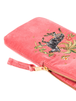 Elizabeth Scarlett Wild Zebra Glasses Case, Blush Pink - view 2, Blush Pink