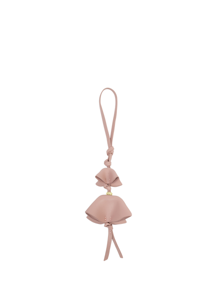 Katie Loxton Faux Leather Tulip Bag Charm, Pink Heather, Pink Heather