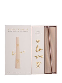Katie Loxton Love Candle Charms Gift Set, Pink