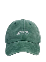 Katie Loxton Embroidered Weekend Baseball Cap, Green