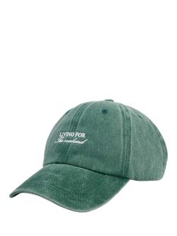 Katie Loxton Embroidered Weekend Baseball Cap, Green - view 2, Green