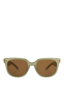 Katie Loxton Manhattan Sunglasses, Frosted Green, Frosted Green