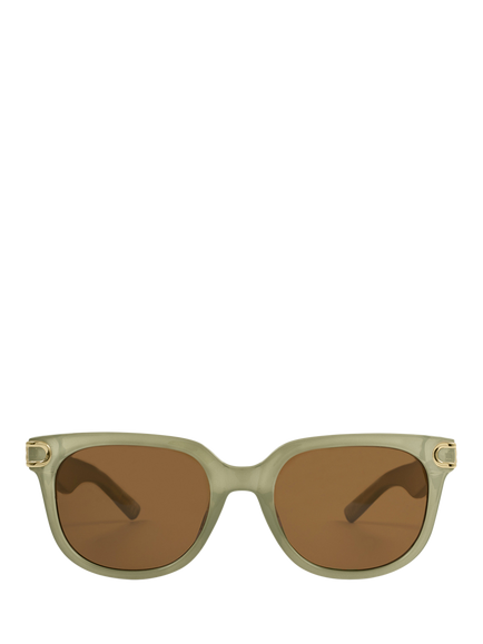 Katie Loxton Manhattan Sunglasses, Frosted Green, Frosted Green