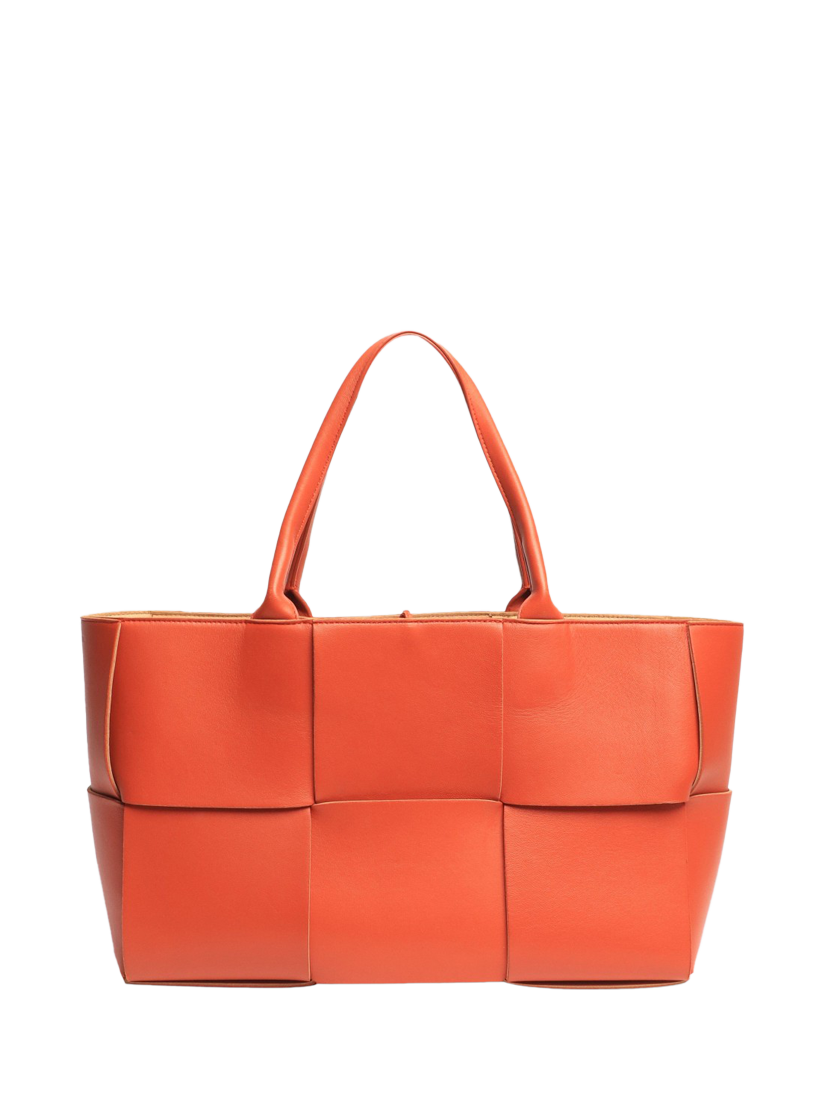 Product image 2 of 3, which shows Pre-loved Bottega Veneta Arco Medium Leather Tote Bag, Orange