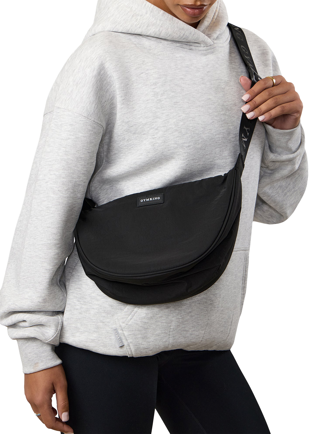 Product image 2 of 6, which shows Gym King Crossbody Bag, Black