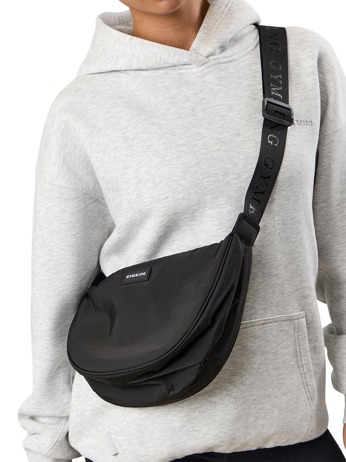 Product image 3 of 6, which shows Gym King Crossbody Bag, Black
