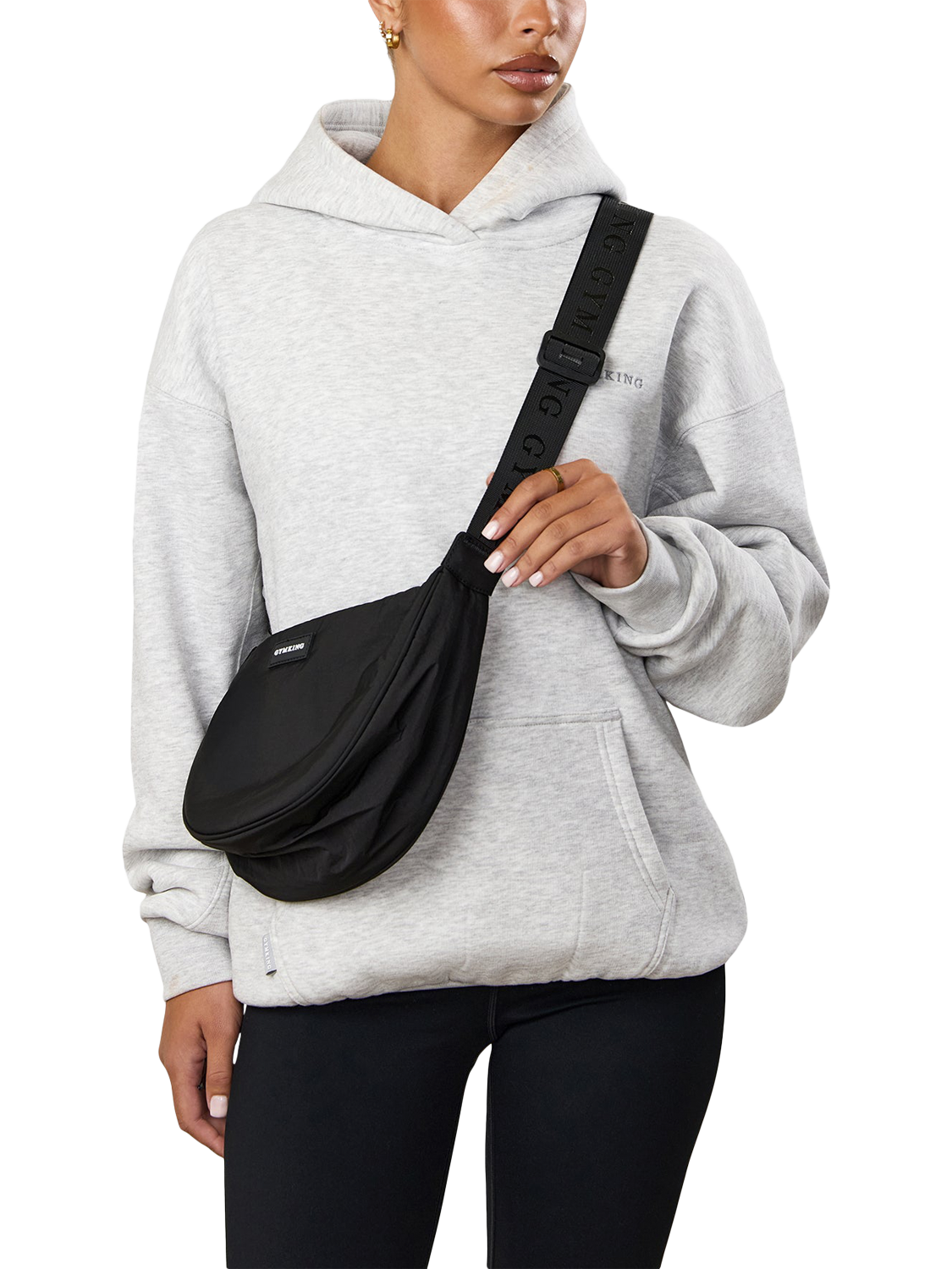 Product image 6 of 6, which shows Gym King Crossbody Bag, Black