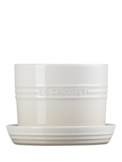 Le Creuset Stoneware Herb Planter with Tray, Meringue