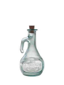 Vidrios San Miguel Glass Olive Oil Bottle with Cork Stopper, 500ml, Clear