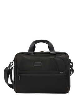 TUMI Alpha Three Way Convertible Briefcase, Black, Black