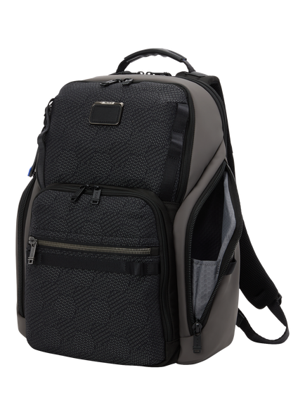TUMI Alpha Bravo Search Backpack, 59L, Black Geometric - view 2, Black Geometric