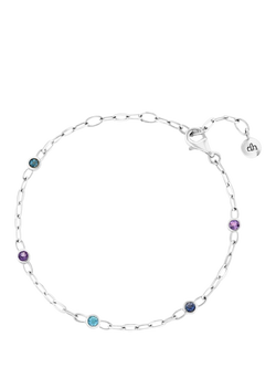 Dinny Hall Gemstone Paperclip Bracelet, Silver, 
