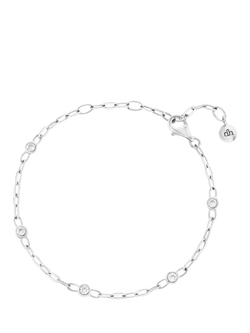 Dinny Hall Lab Sapphire Paperclip Bracelet, Silver