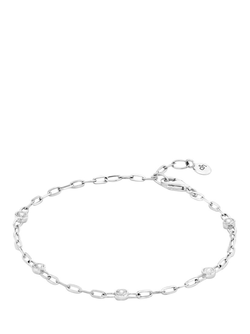 Product image 2 of 2, which shows Dinny Hall Lab Sapphire Paperclip Bracelet, Silver