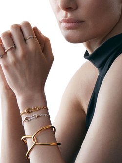 Dinny Hall My World T-Bar Bracelet, Gold - view 2, 