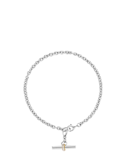 Dinny Hall My World T-Bar Bracelet, Silver, Silver