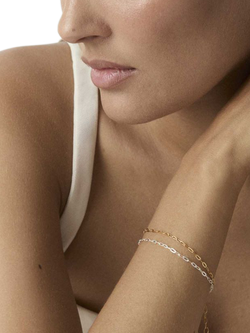 Dinny Hall Mini Paperclip Chain Bracelet - view 2, Gold