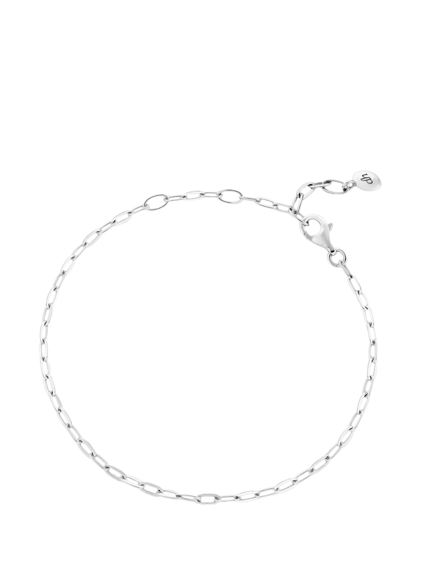 Product image 1 of 4, which shows Dinny Hall Mini Paperclip Chain Bracelet, Silver