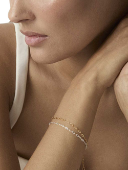 Dinny Hall Mini Paperclip Chain Bracelet - view 2, Silver