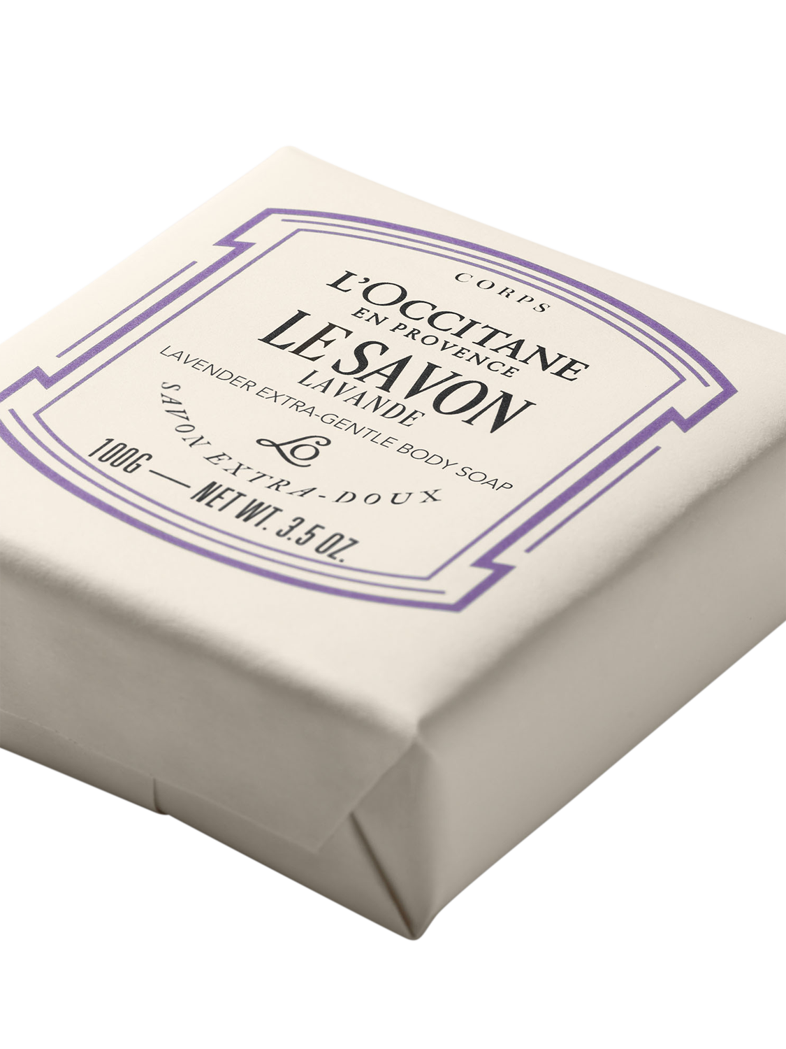 Product image 2 of 4, which shows L'OCCITANE Lavender Extra-Gentle Body Soap, 100g