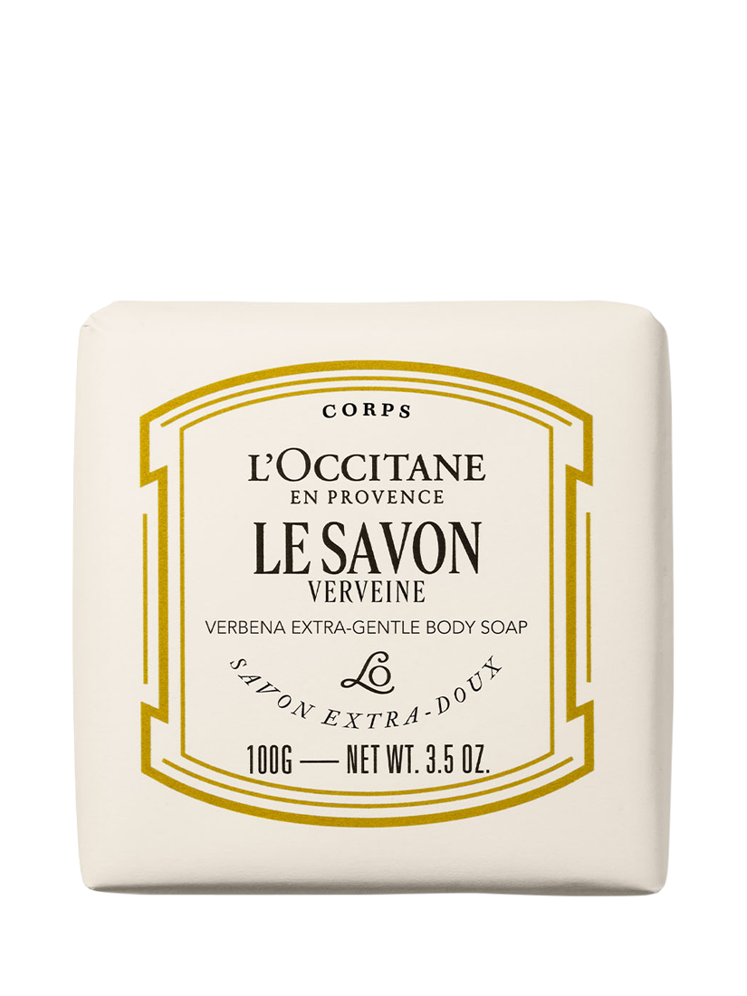 Product image 1 of 4, which shows L'OCCITANE Verbena Extra-Gentle Body Soap, 100g