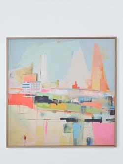 John Lewis Irena Orlov 'Vibrant Abstract City' Embellished Framed Canvas Print, 82.8 x 82.8cm, Multi, Multi