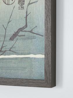 John Lewis Ohara Koson 'White Heron on Tree Branch' Framed Canvas Print, 92 x 42cm, Grey - view 2, Multi