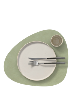 LIND DNA Nupo Curve Placemat, Black - view 2, Olive Green