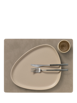 LIND DNA Nupo Rectangular Placemat, Dark Blue - view 2, Nomad Grey