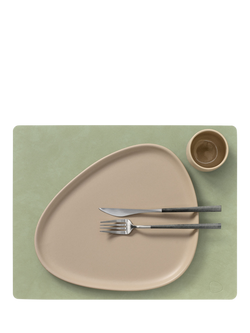 LIND DNA Nupo Rectangular Placemat, Dark Blue - view 2, Olive Green