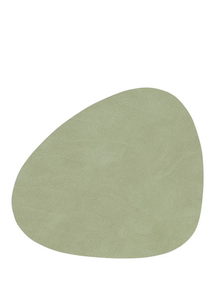LIND DNA Nupo Curve Coaster, Recycled Leather, Olive Green