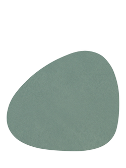 LIND DNA Nupo Curve Coaster, Recycled Leather, Pastel Green