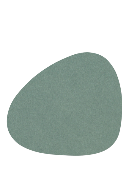 LIND DNA Nupo Curve Coaster, Recycled Leather, Pastel Green