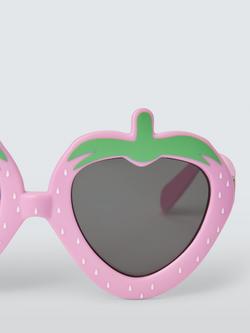John Lewis Baby Strawberry Sunglasses - view 2, Pink