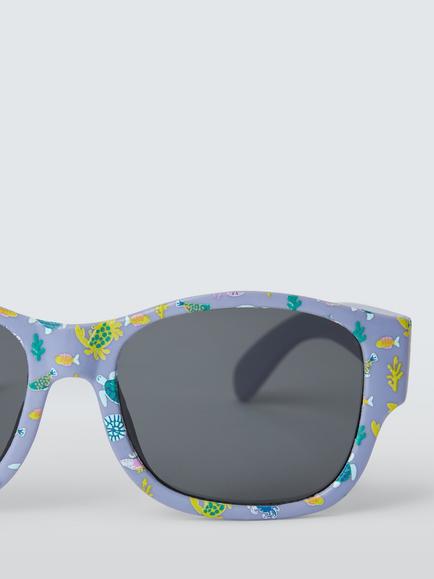 John Lewis Baby Rockpool Sunglasses - view 2, Blue