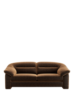 At the Helm Alba Large 3 Seater Velvet Sofa - view 2, Balmoral Brown Bramble