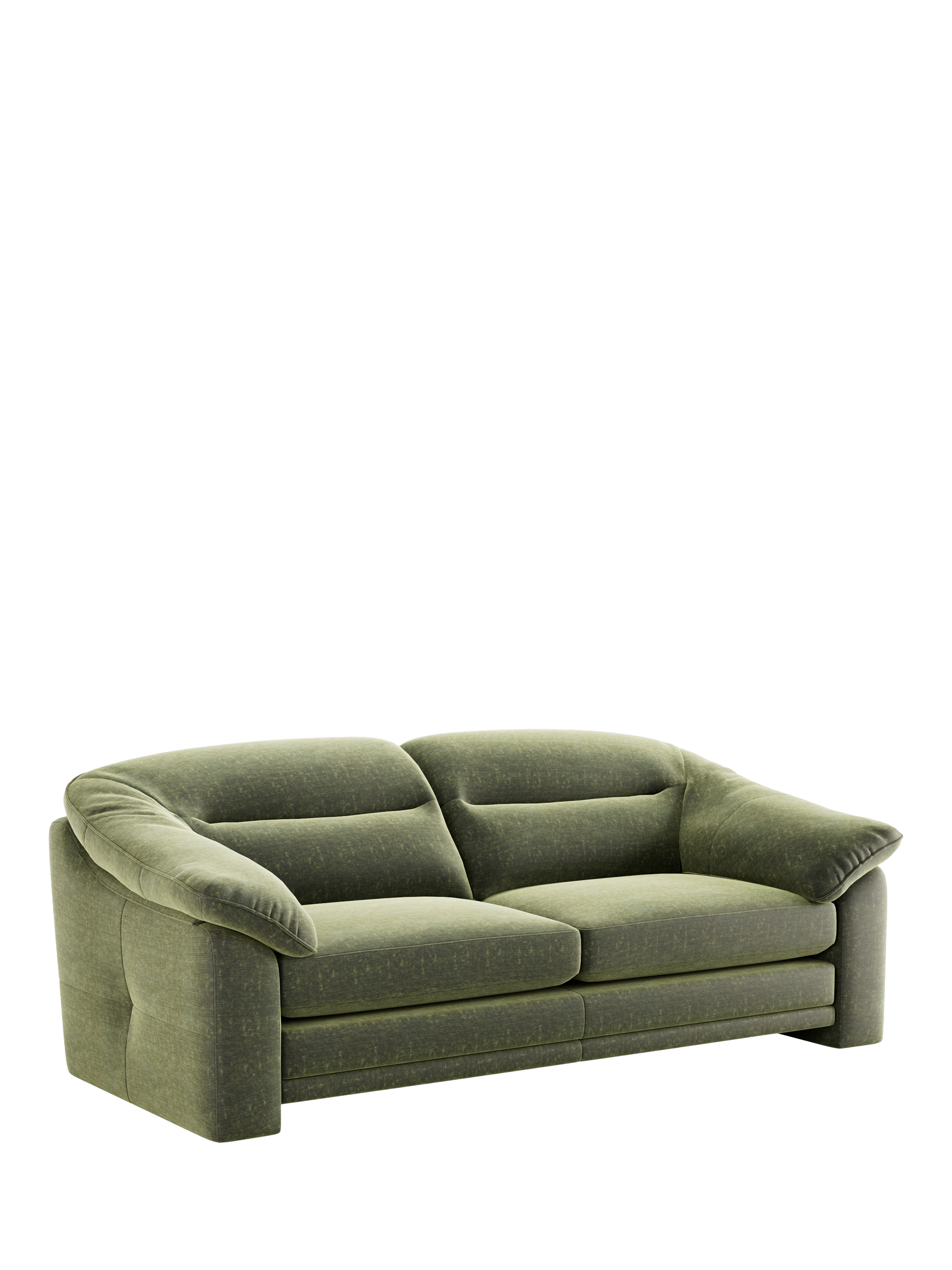 Alba Range, At the Helm Alba Large 3 Seater Velvet Sofa, Balmoral Forest